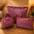 Blush Vine Brocade Travel Gift Set