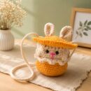 Bunny Crochet Pouch