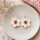 Daisy Bloom Crochet Earrings