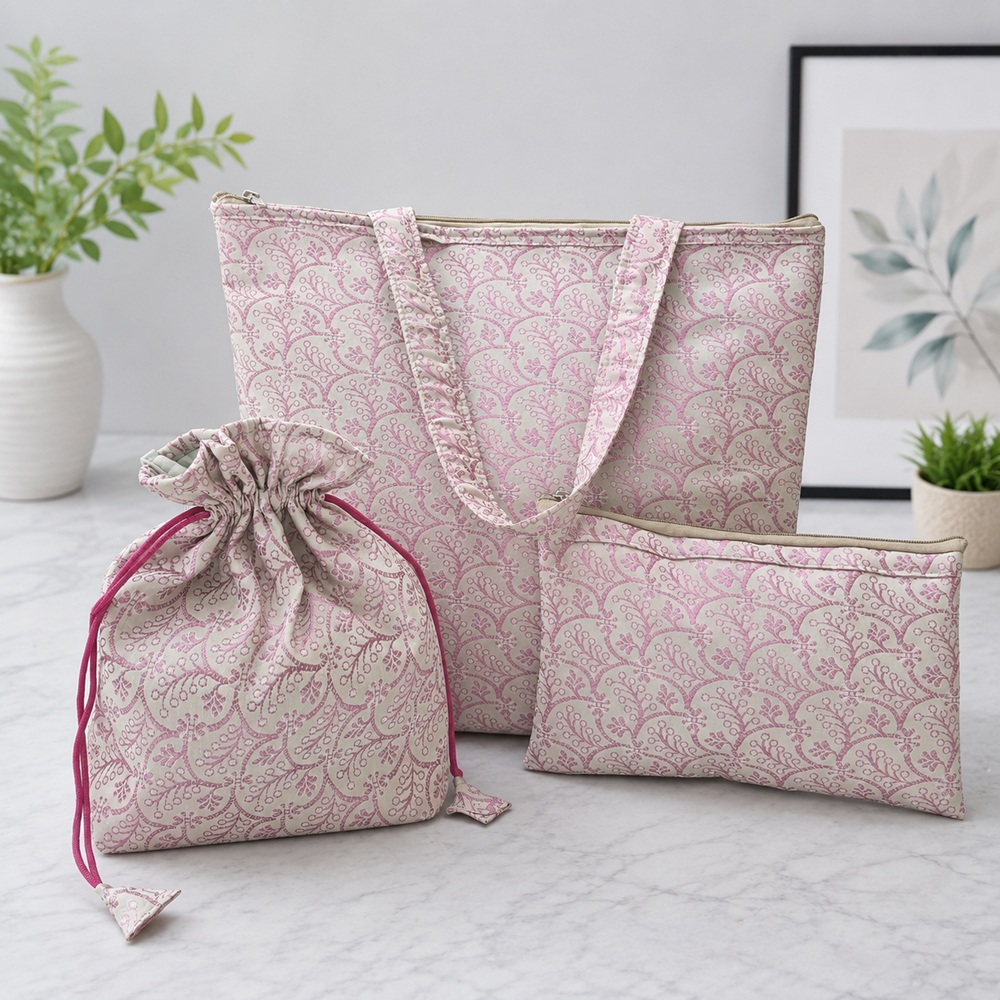 Rose Garden Brocade Travel Gift Set