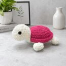 Rosy Shell Crochet Turtle