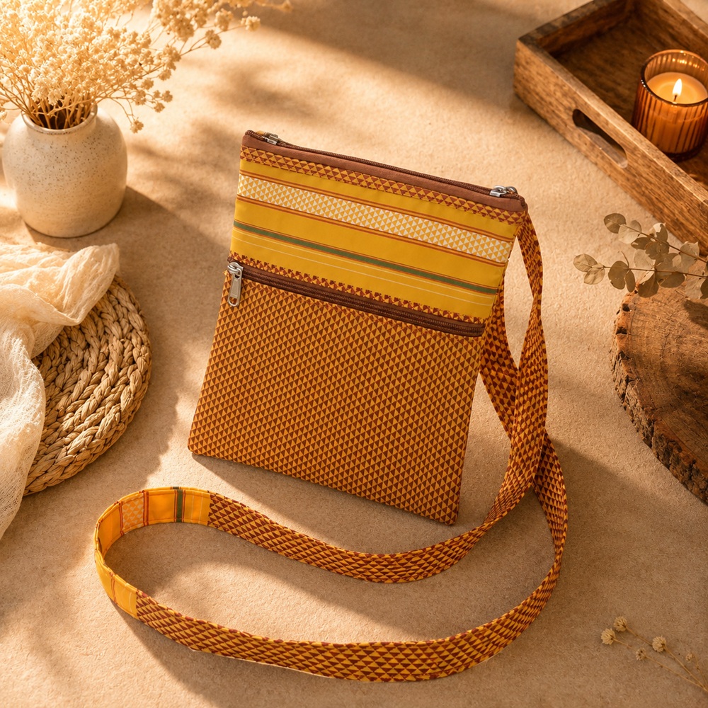 Sunlit Heritage Crossbody Sling Bag
