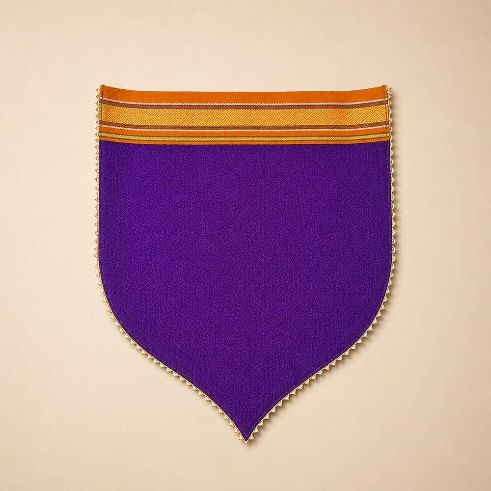 Royal Purple Traditional Textured Dining Mat Set of 4
