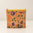 Handwoven Floral Brocade Hand Purse – golden & Multicolour
