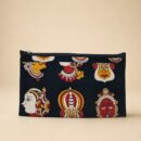 Kalamkari Heritage Faces Hand Purse