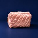 Blush Pink Quilted Make-up Pouch