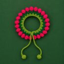 Gajra - Pink Floral Crochet