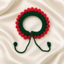 Gajra - Red Floral Crochet