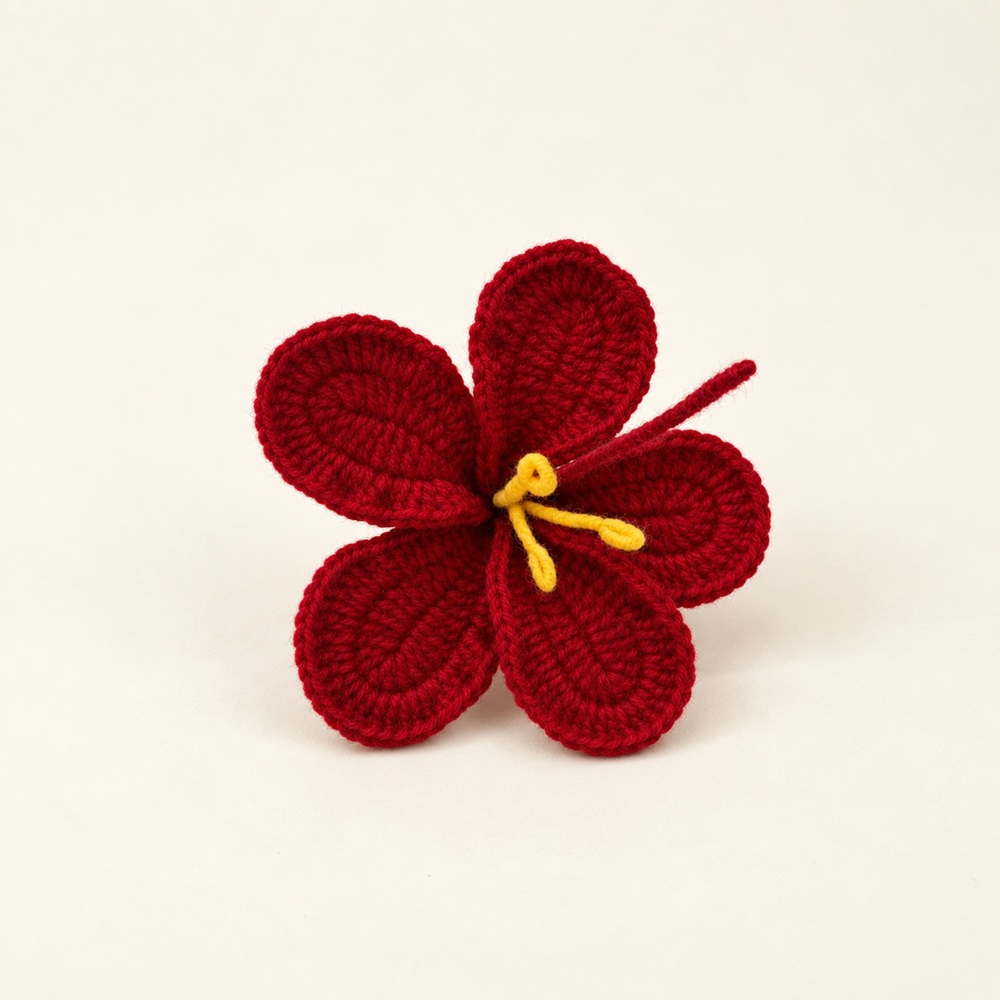 Crochet Hibiscus Flower